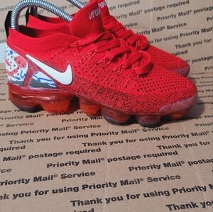 Nike  Red Air VaporMax Shoes